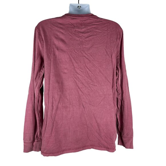 Goodfellow & Co Mens Long Sleeve Pocket Tee Standard Fit L Dusty Rose - Picture 2 of 4